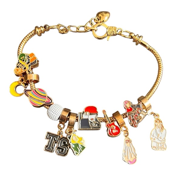 TAYLOR SWIFT Eras Music Album Charm Bracelet - Gold - Picture 4 of 5